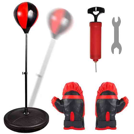 Боксерский набор на стойке 70-110см,с перчатками и насосом SBR Киев