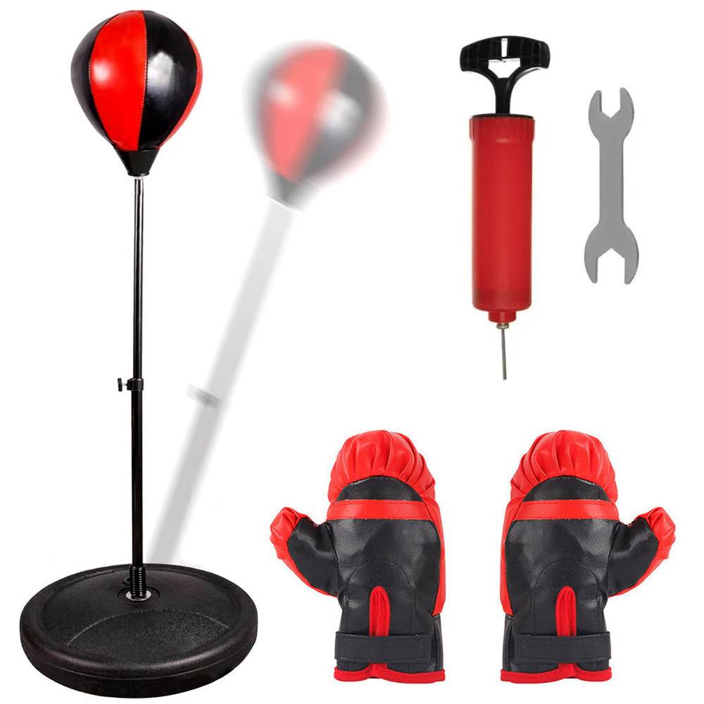 Боксерский набор на стойке 70-110см,с перчатками и насосом SBR Киев - изображение 2