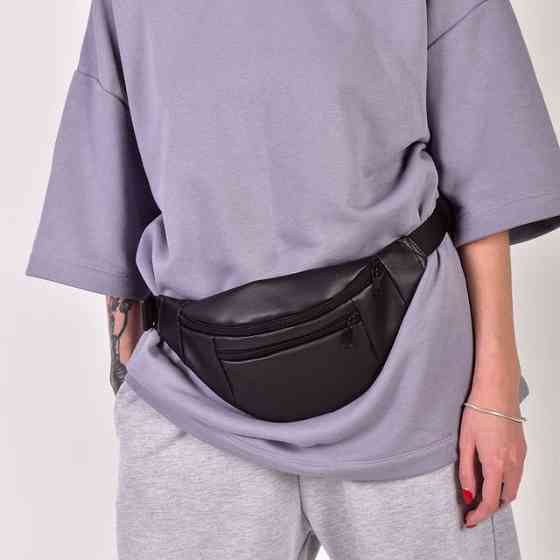 Бананка мужская поясная бананка, Кожаная сумка на грудь Удобная сумка-бананка для путешествий ZF-66 Ивано-Франковск