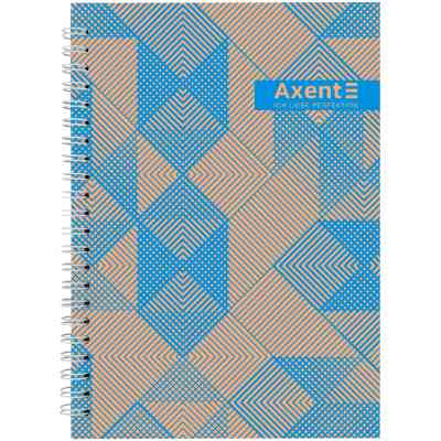 Блокнот Axent на спіралі А5 96 аркушів, клітинка, тверда обкладинка №35 (8032-35-A) Вінниця