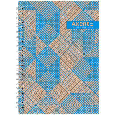 Блокнот Axent на спіралі А5 96 аркушів, клітинка, тверда обкладинка №35 (8032-35-A) Вінниця - фото 1