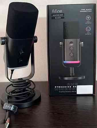 Мікрофон Fifine AM 8 для ігор, стрімінгу, подкастів ОРИГІНАЛ. Київ