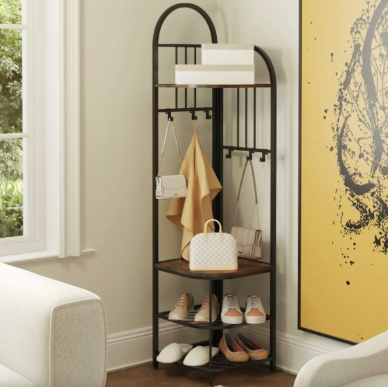 Вішалка для одягу Costway Richi кутова в стилі Loft Київ