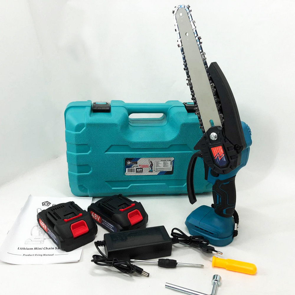 Побутова акумуляторна ланцюгова пила, Пила для подрібнення садових відходів, Акумуляторна ручна обрізка ZY-15 Львів - фото 9