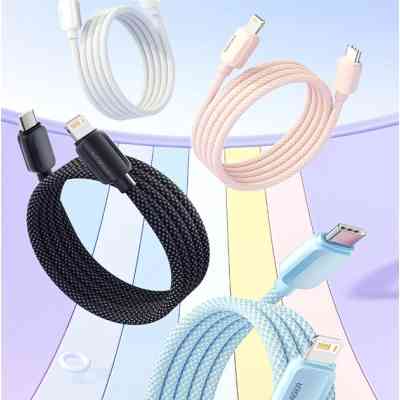 Дата кабель USB-C to Lightning 1.0m 20W pink Essager (EXCTL-WL04-P) Винница