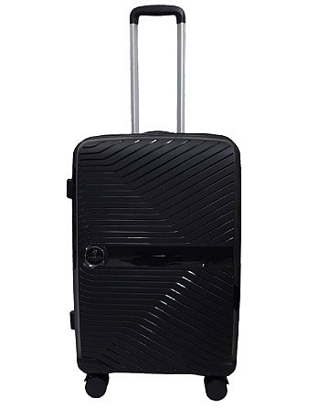 Чемодан пластиковый AIRTEX 280 средний Черный Киев - изображение 1