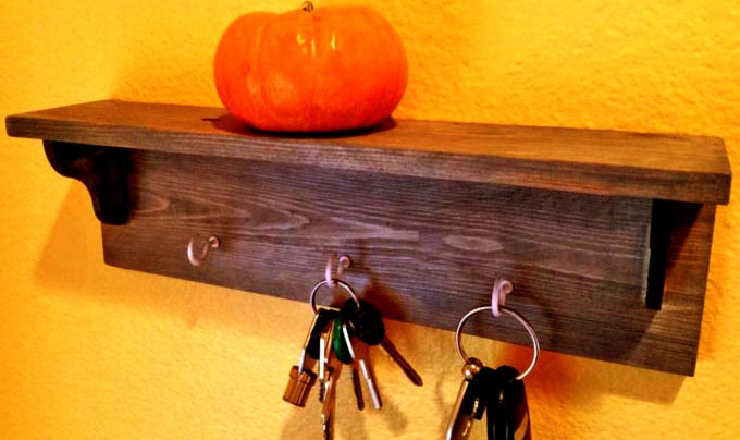 Ключниця дерев'яна "Егесков" капучино Миколаїв - фото 1