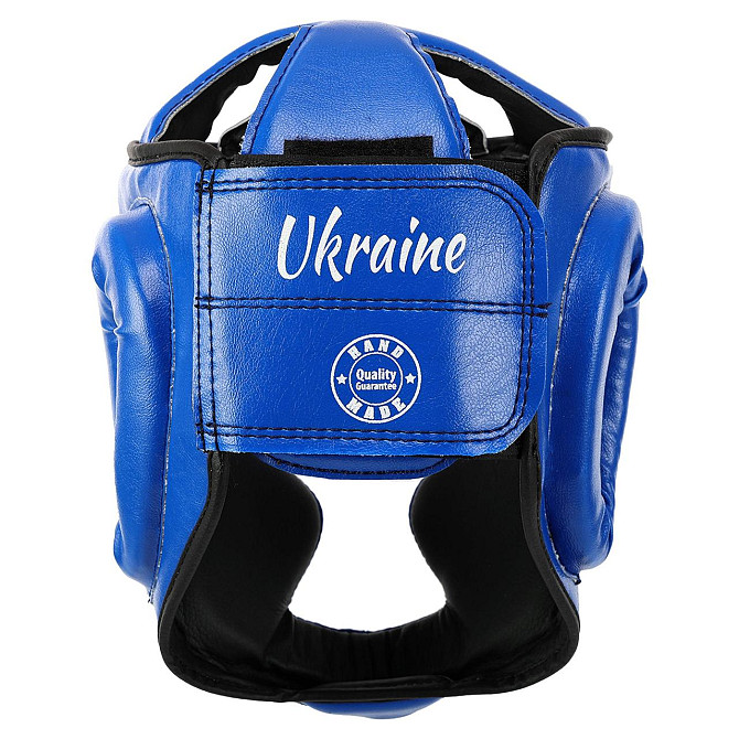 Шолом боксерський з повним захистом шкірозамінник BOXER NEW 2036-N М-XL Вишневе - фото 5
