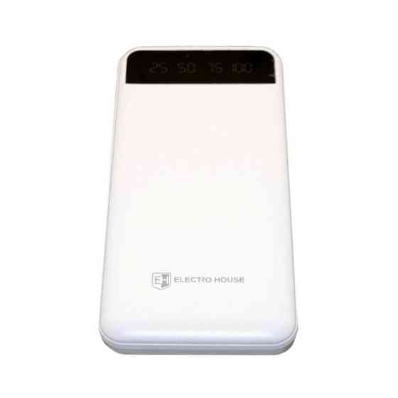 Павербанк для смартфона 10000 mAh с фонариком type-c Белый Киев