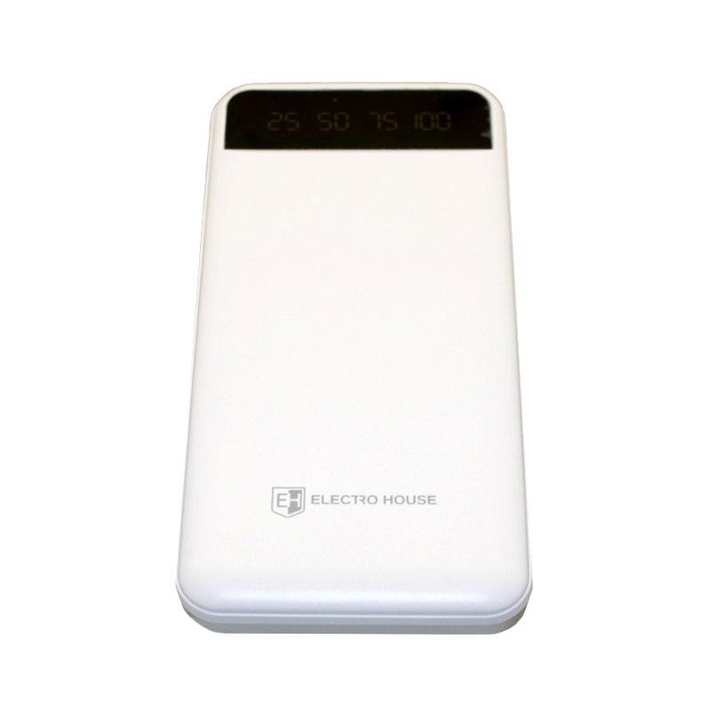 Павербанк для смартфона 10000 mAh с фонариком type-c Белый Киев - изображение 1