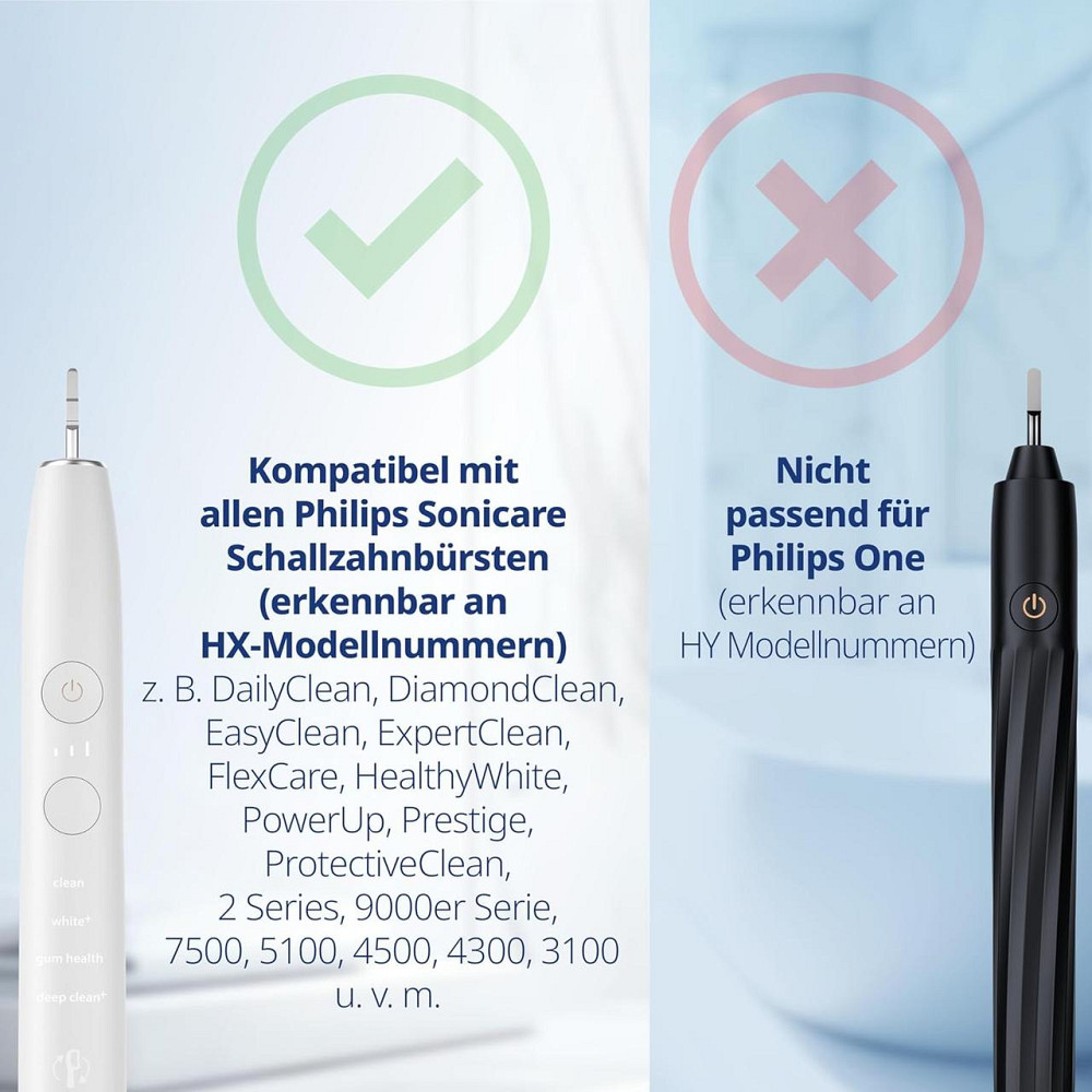 Насадки для зубной щетки HX6053 HX6054 Белый Sensitive Soft Совместимые с Philips Sonicare Набор 3 шт Киев - изображение 3