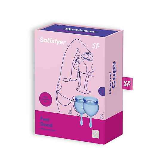 Менструальные чаши Feel Good Menstrual Cup dark blue Sex Aura Киев