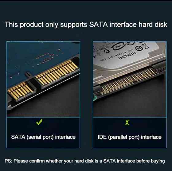 Переходник USB-SATA 22pin 24 см с возможностью дополнительного питания Киев