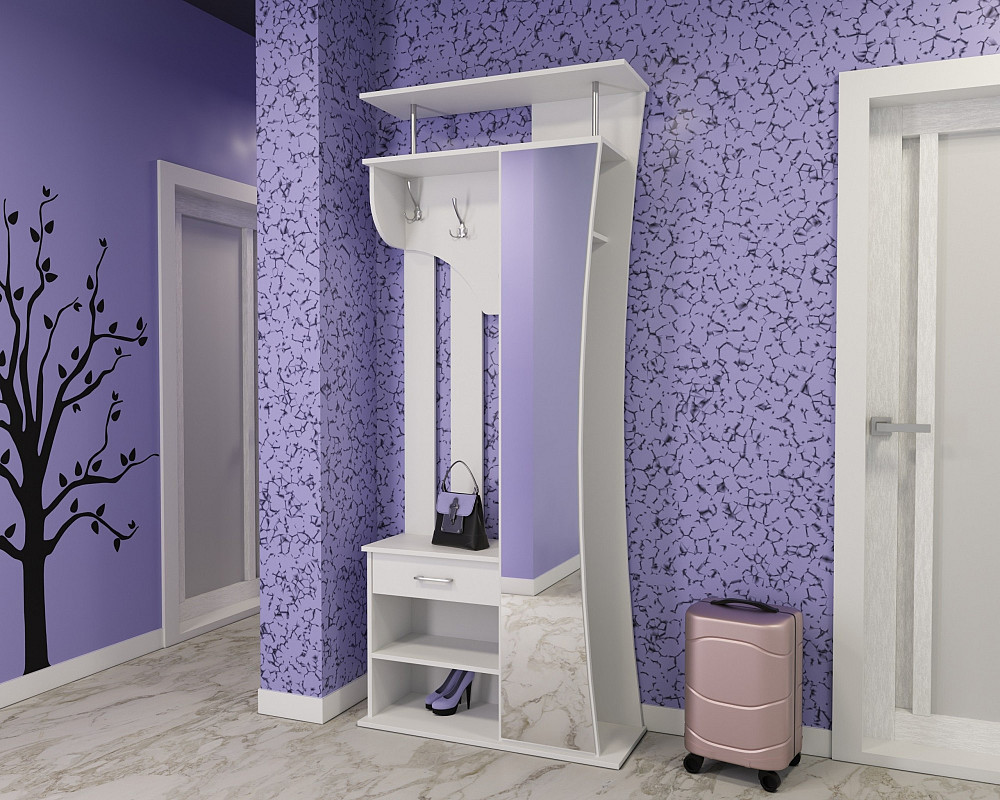 Прихожая Соло-8, Белый, 900/330/2100 Львов - изображение 2