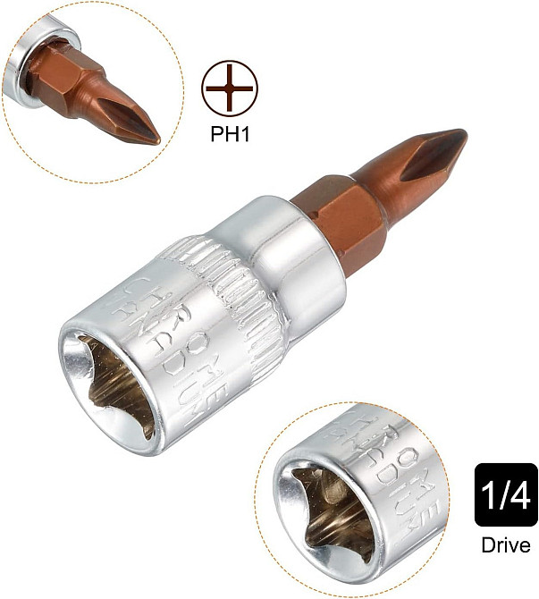 Головка 1/4" з насадкою Philips PH1 Одеса - фото 2