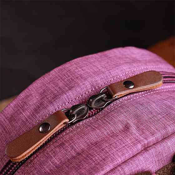 Барвистий жіночий рюкзак з текстилю Vintage 22243 Фіолетовий Київ