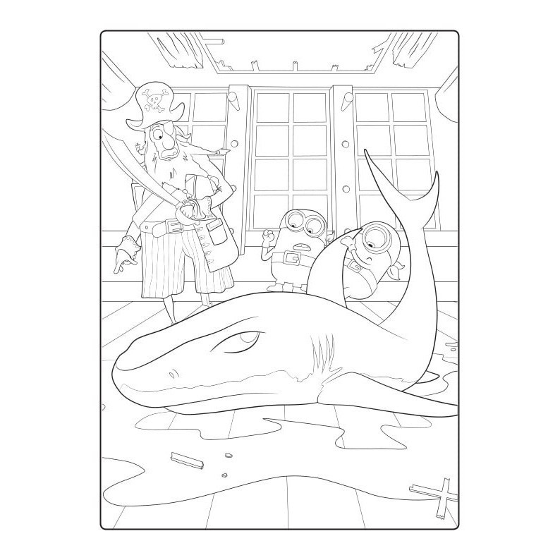 Розмальовка Посіпаки "Посіпаки-пірати" 1433003 з наліпками Вінниця - фото 2