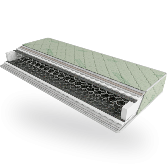 Ортопедичний матрац ComFort "зима-літо" Комфорт пружинний (залежна пружина — бонель) 200х200 Харків