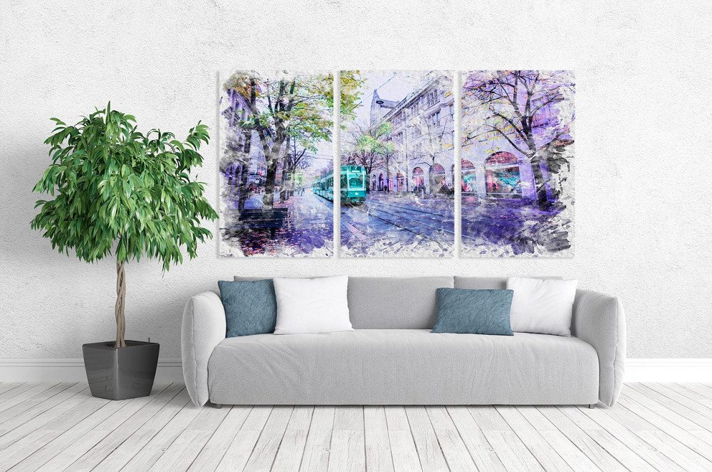 Модульна картина у вітальню/ спальню Місцевий колорит ART-222_3A 100х150 см Київ - фото 2