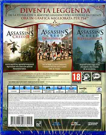 Гра Assassin's Creed The Ezio Collection синій PS4 Італійська видання PEGI 18 Київ