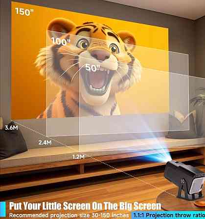 Проектор Magcubic HY320 PRO FullHD WiFi 6  1080P 390ANSI Android 11 4k. Київ