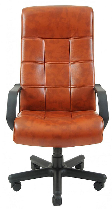 Офисное Кресло Руководителя Richman Virginia Madras Cognac Пластик М1 Tilt Коричневый Киев - изображение 2