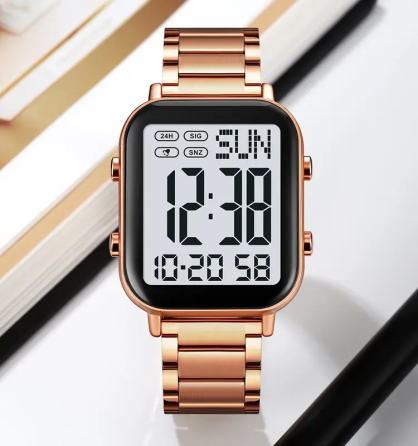 Чоловічий наручний годинник Skmei 2259 (Рожеве золото з білим) Вінниця