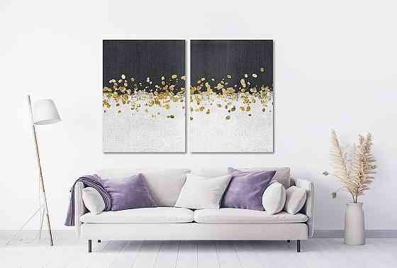 Модульна картина у вітальню/ спальню Абстракцезія TLV-2_117 70x102 см Київ