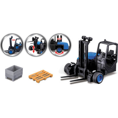 Спецтехніка Bburago Фура Mercedes-Benz Actros з навантажувачем (18-31471) Вінниця - фото 3