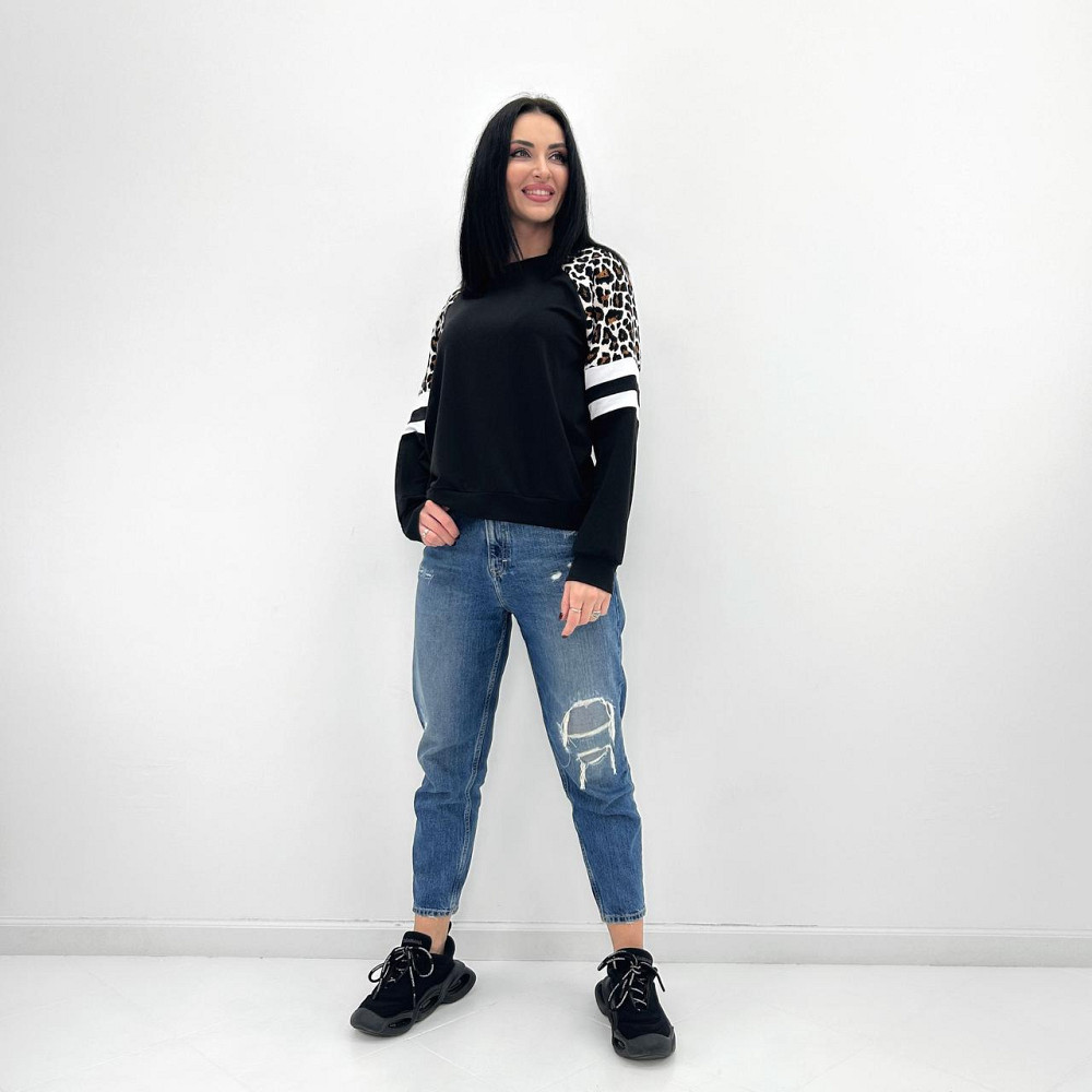 Женский свитшот со вставками 