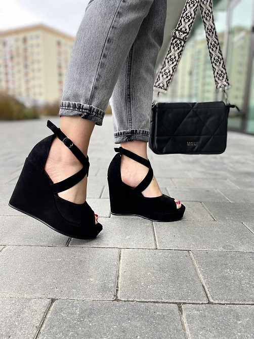 Nivelle Босоніжки жіночі NIVELLE 1815/C-818 чорні (літо, замша натуральна) (3742) 38р.39р. Коломия - фото 7