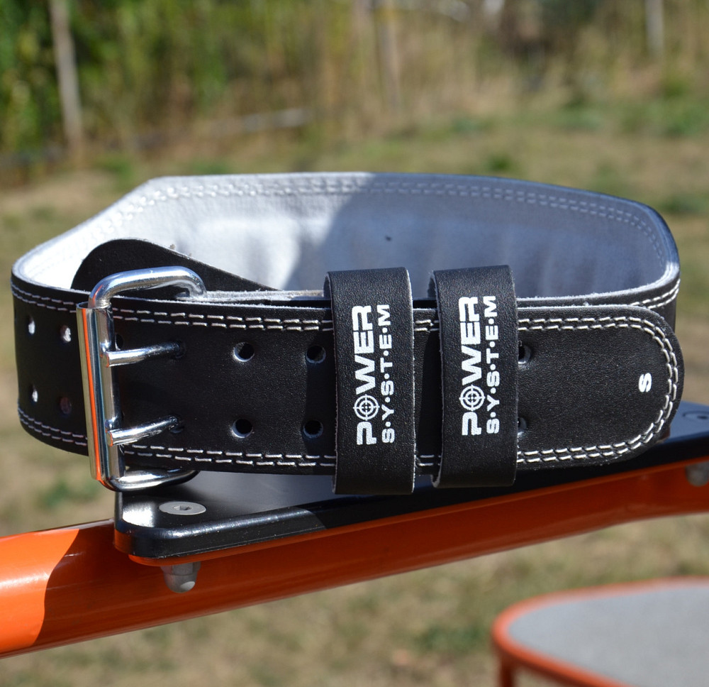 Пояс для важкої атлетики Power System PS-3250 Power Basic шкіряний Black L Луцк - изображение 7