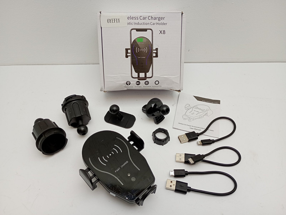 Автомобільний магнітний тримач для телефону з безпровідною зарядкою Oyefly (Б клас) Луцк - изображение 1