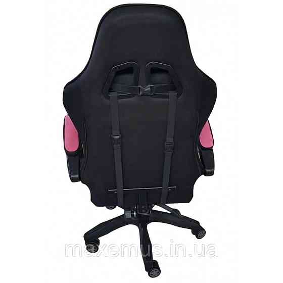 Геймерское раскладное кресло игровое для приставки стул компьютерный Bonro B 806 черно розовый Мостиска