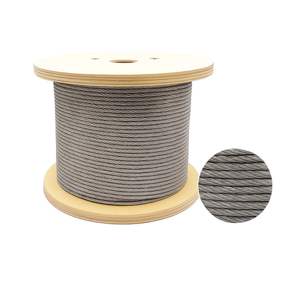 Трос для свердловинних насосів нерж. 4 мм (бухта 1000м, можна різати) Тернополь - изображение 1