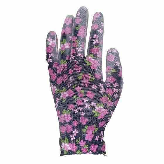 Перчатки трикотажные с частичным ПУ покрытием р8 (черные, манжет) SIGMA (9446501) Киев