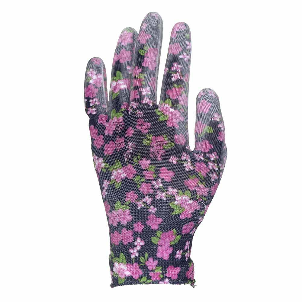 Рукавички трикотажні з частковим ПУ-покриттям р8 (чорні, манжет) SIGMA (9446501) Київ - фото 4