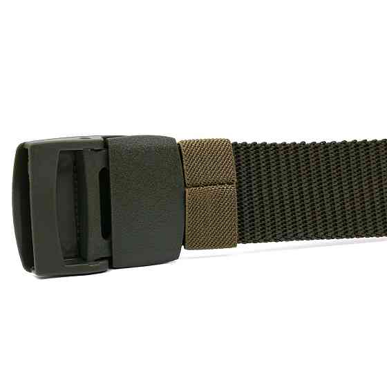 Зручний текстильний чоловічий ремень Зелений (Vintage) Київ