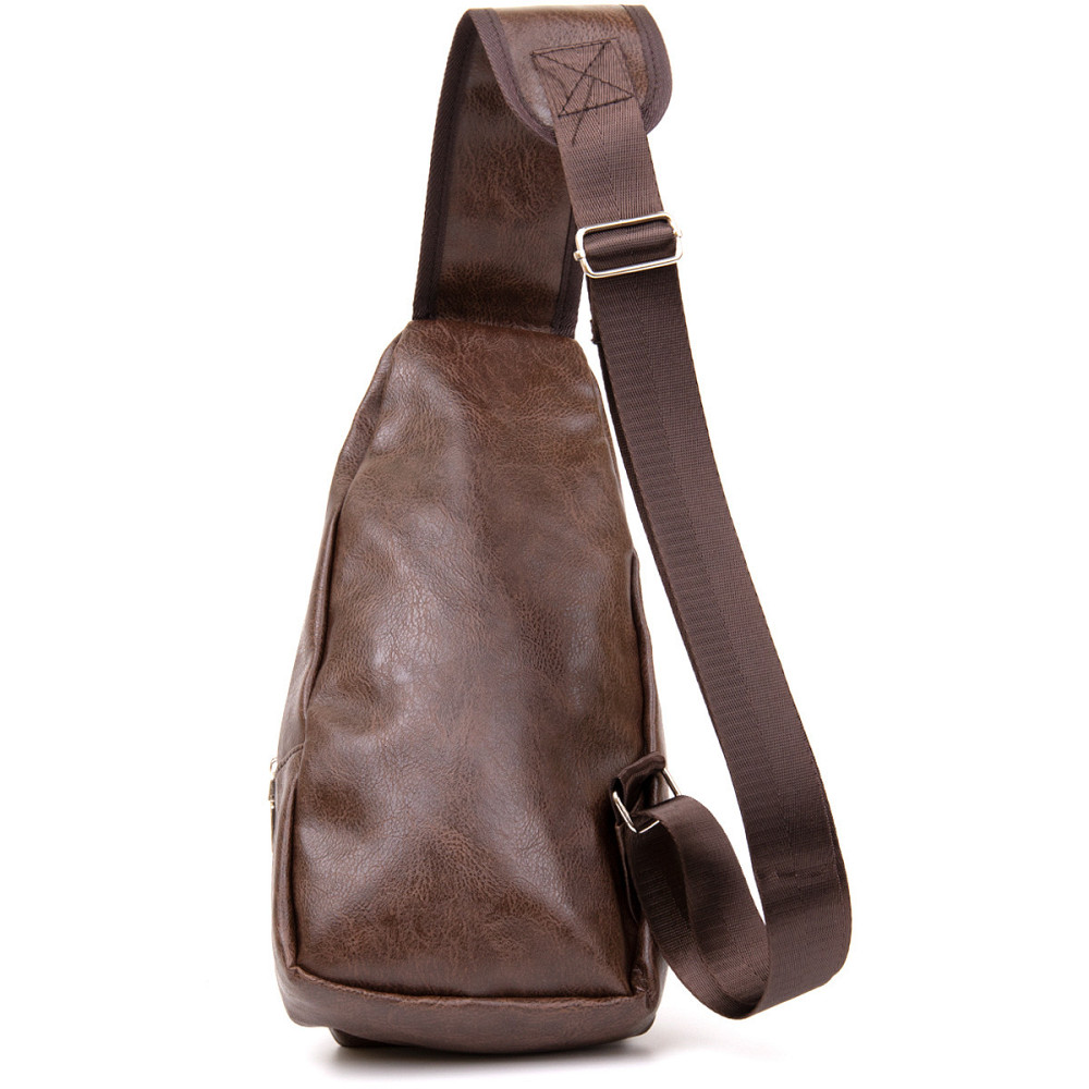 Сумка кросс боди смарт из кожзама Коричневая (Vintage) Киев - изображение 6