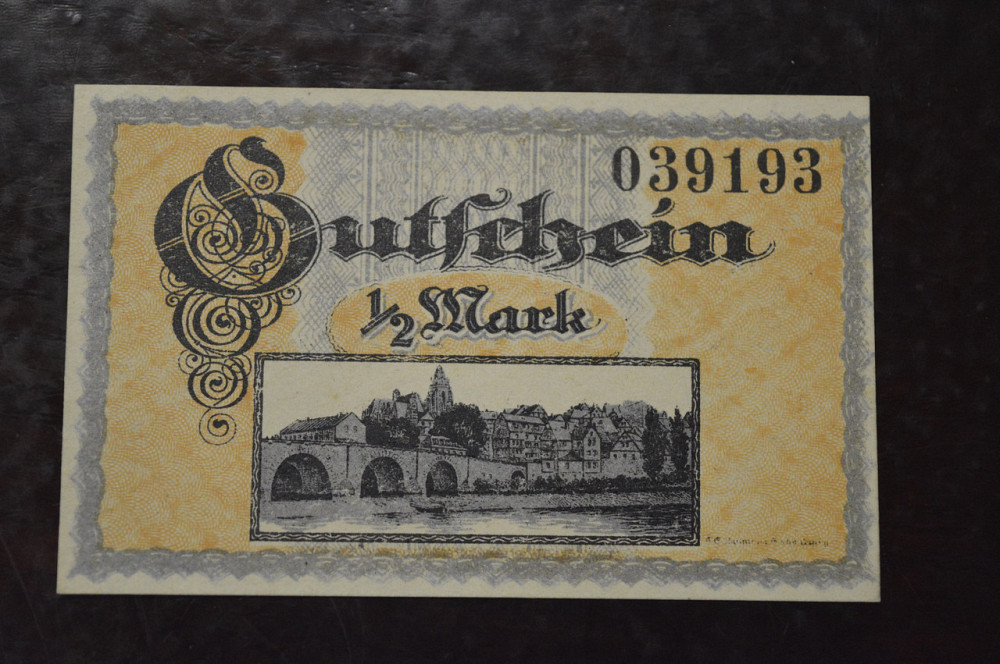 Німеччина. Нотгельд. 1/2 Mark 1918 року ( 2) Полтава - фото 1