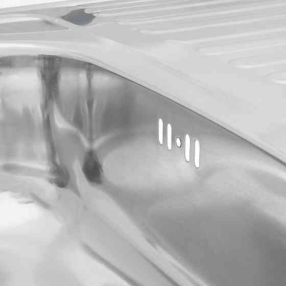 Кухонная мойка накладная с нержавеющей стали Kroner KRP Polierte - 60х80L (0.6 мм) Киев