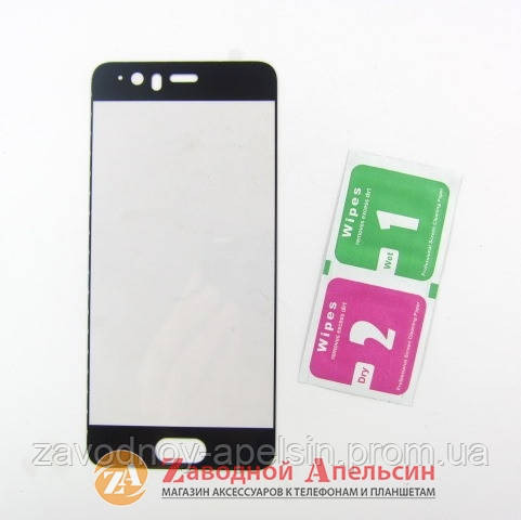 Захисне скло Huawei P10 GLASS full чорне Одеса - фото 1