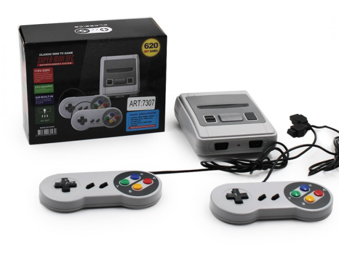 Ігра MINI GAME Super Mini SFC 620 вбудованих ігор з двома джойстиками, модель 7307 Київ - фото 1