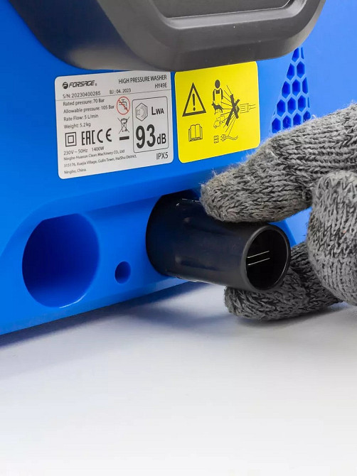 Мийка високого тиску електрична (230-240 В,1400 Вт,номін.витрата 5 л/хв, макс. давл.105 бара, раб.давл.70 Одеса - фото 3