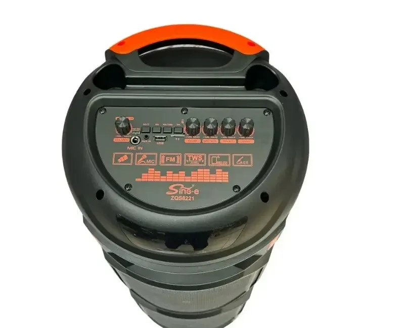 Портативная Bluetooth колонка ZQS8221 40Вт с микрофоном и пультом ДУ, USB/TF/FM, LED подсветка Одесса - изображение 5