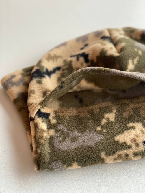 Балаклава чоловіча тактична підшоломник піксель тепла флісова шапка під каску військове обмундировано Одеса - фото 5