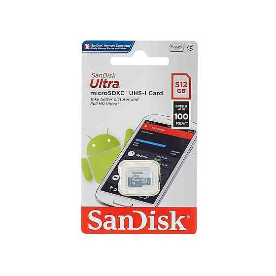 Карта пам'яті MicroSDXC SanDisk Ultra 512Gb class 10 A1 SDSQUNR-512G-GN3MN Одеса