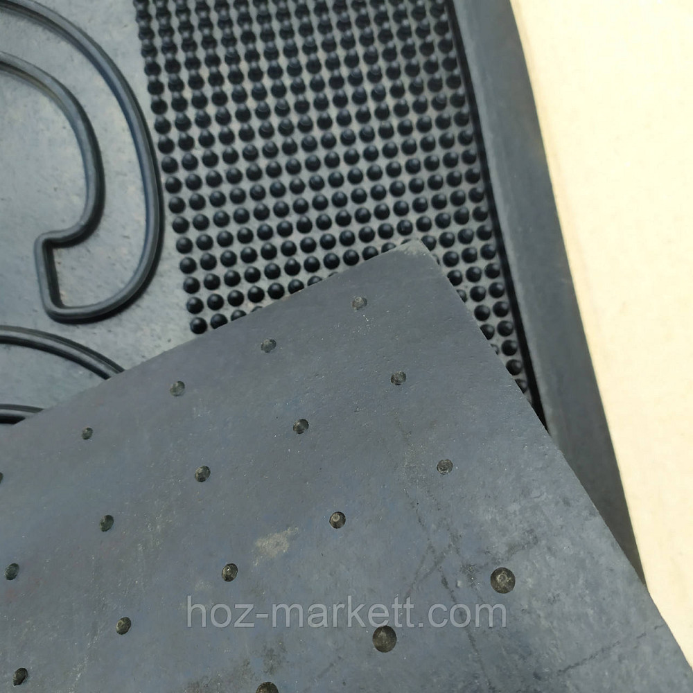 Килимок гумовий Велком напівкруглий розмір 90 см х 60 см Харків - фото 2