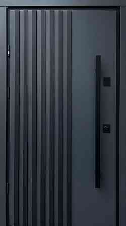 Двери уличные, Berez Street Plus, модель LOFT Антрацит, ТЕРМОРАЗРЫВ Киев
