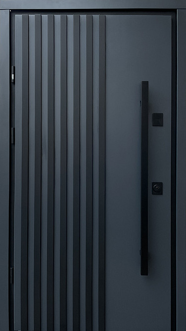 Двери уличные, Berez Street Plus, модель LOFT Антрацит, ТЕРМОРАЗРЫВ Киев - изображение 1